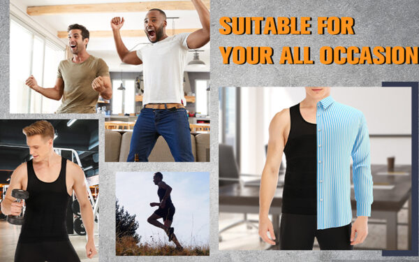 Slim N Lift - Nylon Slimming Vest For Men - White Color - Image 12