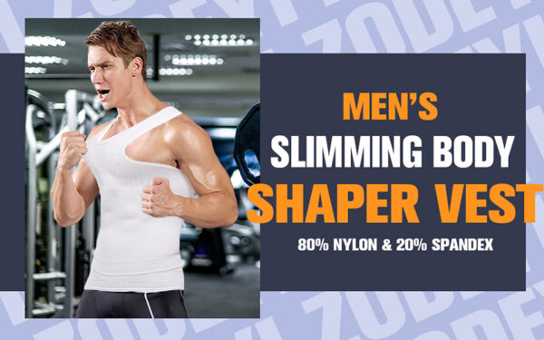 Slim N Lift - Nylon Slimming Vest For Men - White Color - Image 8