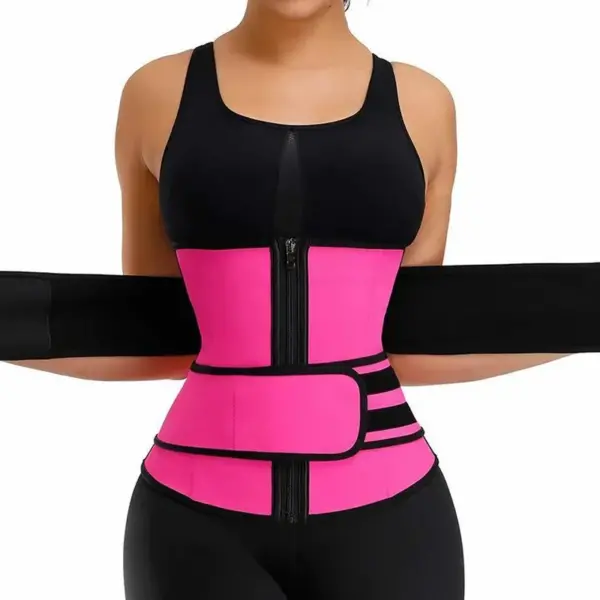 Slim Flex Waist Trainer Belt – Ultimate Body Shaper for Men & Women (Black) - Image 10