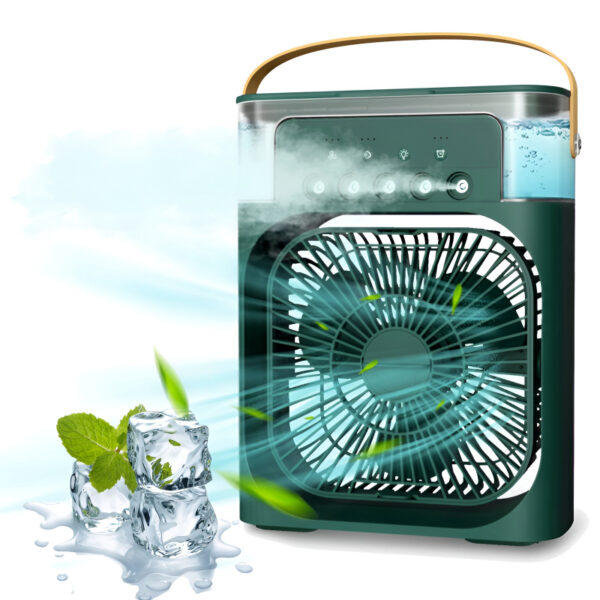 Portable Mini Air Conditioner Mist Fan 10-Inch Rectangle Portable USB Air Cooling Mini Fan - Compact, Powerful, and Perfect for On-the-Go Cooling - Image 10