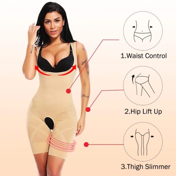 Slim N Lift Full Body Shaper For Female | Tummy Control Thigh Slimmer Shape Wear - Image 6