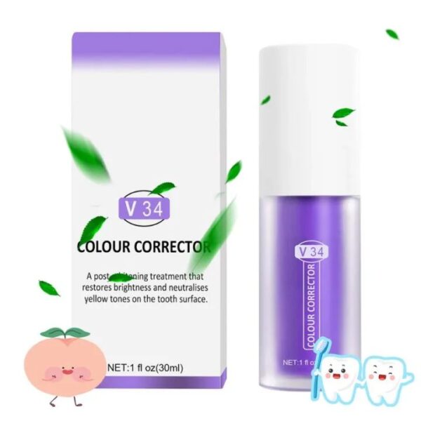 Hismile V34 Purple Whitening Toothpaste - Remove Stains, Reduce Yellowing, and Brighten Teeth for a Fresh, Healthy Smile - Image 6
