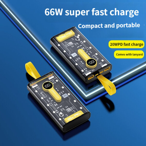 Power Bank Original 20000 mAh 66W Power Bank Punk Power Bank Large Capacity - Image 3