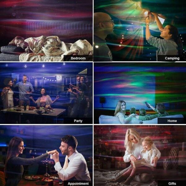 LED Starry Projection Light with Remote Control | A7 LED Starry Projection Light - Image 5